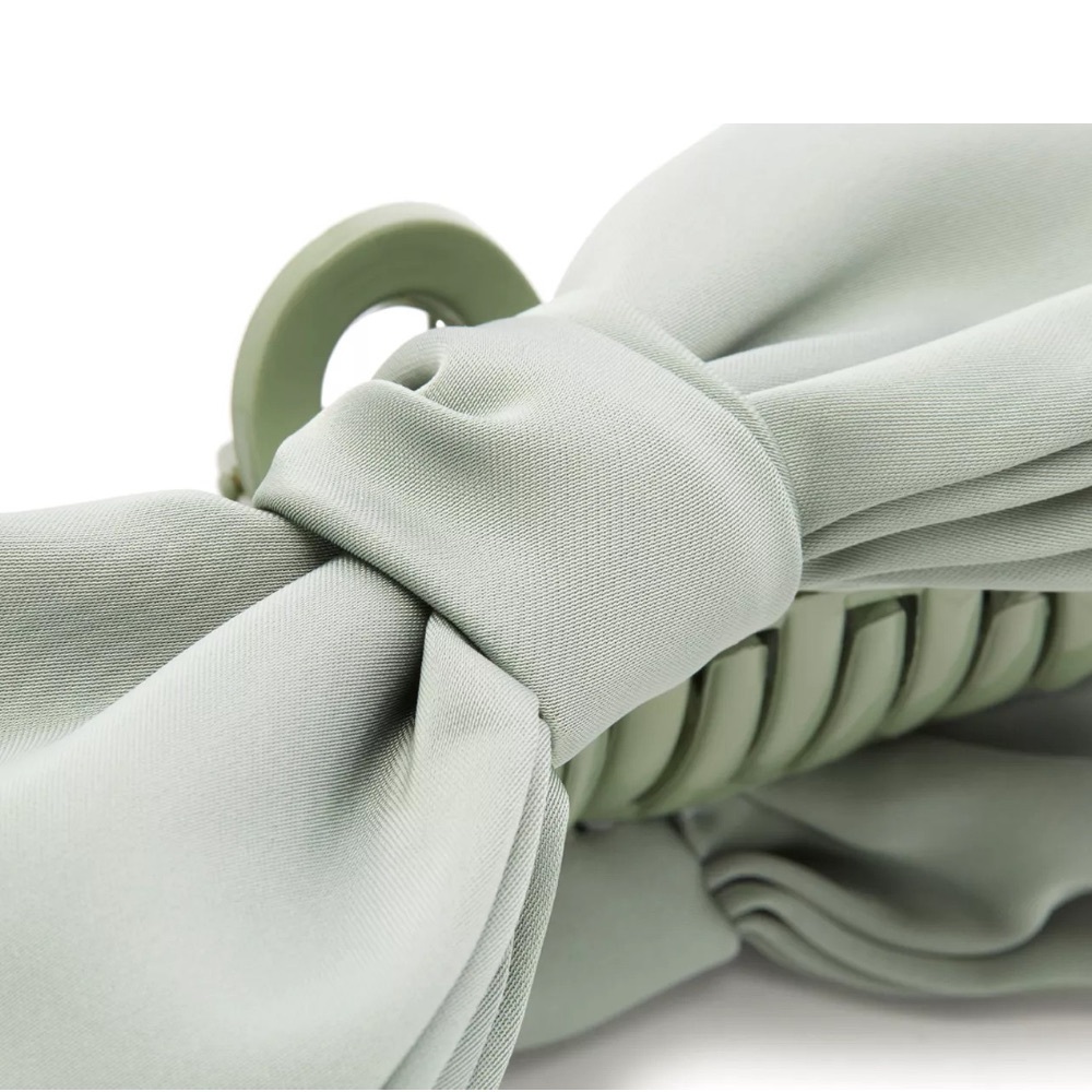 Light Green Bow Clip - Kelly & Katie - Picture 2 of 2